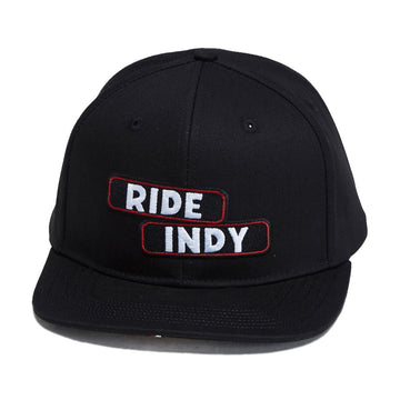 Independent Sticker Slap Snapback Hat - Black