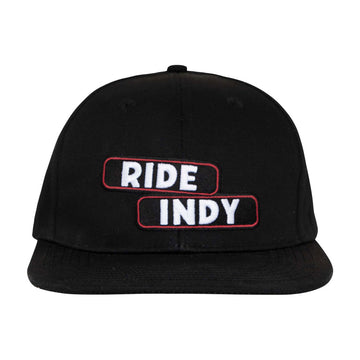 Independent Sticker Slap Snapback Hat - Black