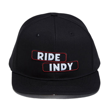 Independent Sticker Slap Snapback Hat - Black