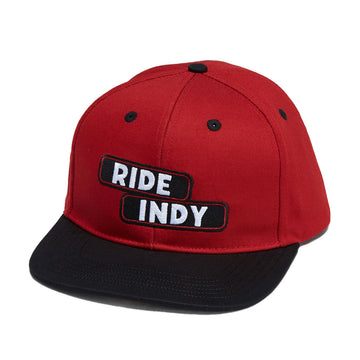 Independent Sticker Slap Snapback Hat - Maroon/Black