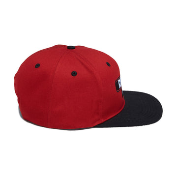 Independent Sticker Slap Snapback Hat - Maroon/Black