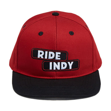 Independent Sticker Slap Snapback Hat - Maroon/Black