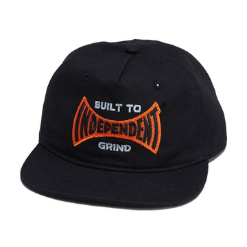 Independent Built To Grind Span Snapback Hat - Black