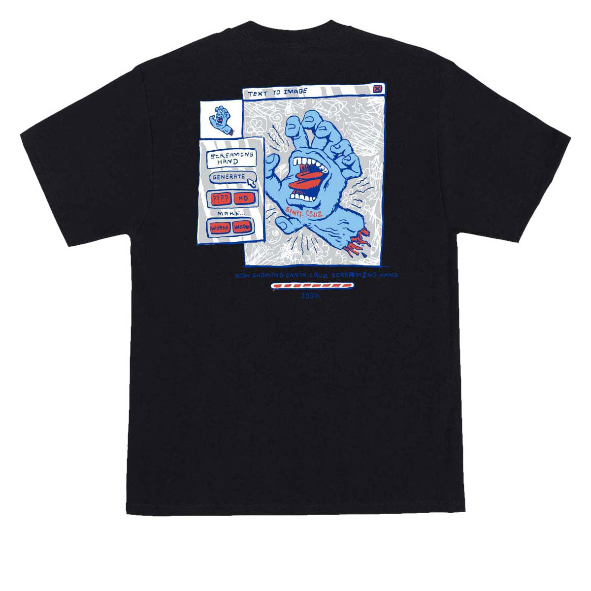 Santa Cruz Artificial Hand T-Shirt - Black – CCS