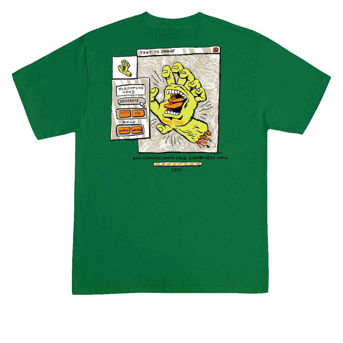 H-STREET Tシャツ santa cruz zorlac plan-b Santa Cruz Artificial Hand T-Shirt - Black – CCS