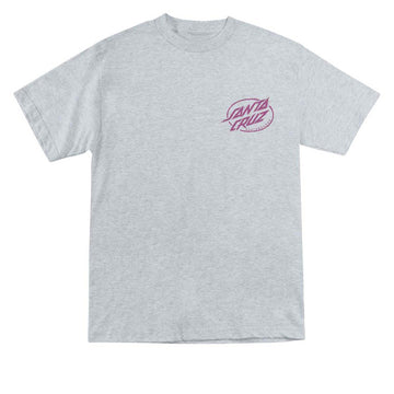 Santa Cruz Wooten Cyber Skull T-Shirt - Heather Grey