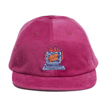 Santa Cruz Self Destruct Snapback Hat - Wine