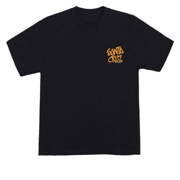 Santa Cruz Wood Cut T-Shirt - Black