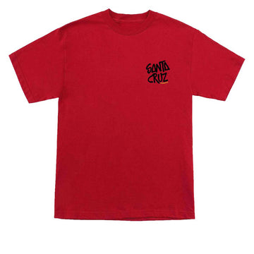 Santa Cruz Wood Cut T-Shirt - Red