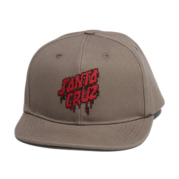 Santa Cruz Plasma Stacked Strip Snapback Hat - Khaki