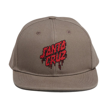 Santa Cruz Plasma Stacked Strip Snapback Hat - Khaki