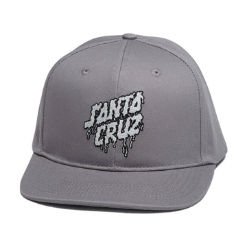 Santa Cruz Plasma Stacked Strip Snapback Hat - Heather Grey/Silver