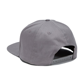 Santa Cruz Plasma Stacked Strip Snapback Hat - Heather Grey/Silver