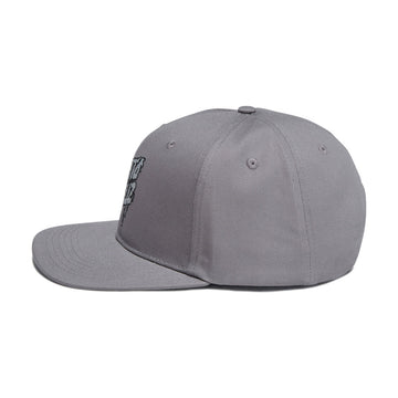 Santa Cruz Plasma Stacked Strip Snapback Hat - Heather Grey/Silver