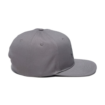 Santa Cruz Plasma Stacked Strip Snapback Hat - Heather Grey/Silver