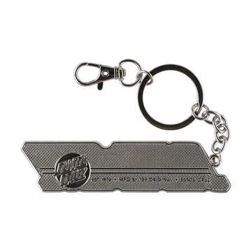 Santa Cruz Big Strip Keychain - Silver