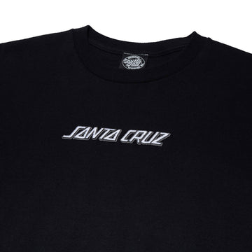 Santa Cruz Strip Embroidered T-Shirt - Black