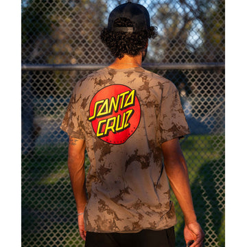 Santa Cruz Classic Dot T-Shirt - Iced Brown