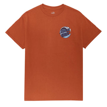 Santa Cruz Wave Dot T-Shirt - Texas Orange/Blue