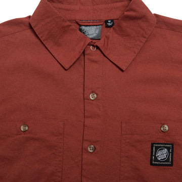 Santa Cruz Opus Work Shirt - Faded Brick