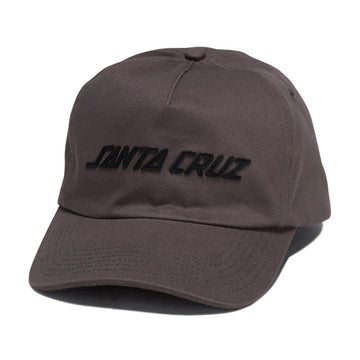 Santa Cruz Strip Felt Snapback Hat - Charcoal