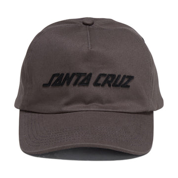 Santa Cruz Strip Felt Snapback Hat - Charcoal