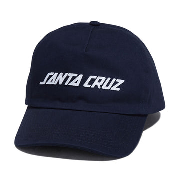 Santa Cruz Strip Felt Snapback Hat - Navy