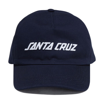 Santa Cruz Strip Felt Snapback Hat - Navy