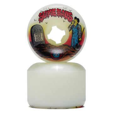 Slime Balls Death of Dull Vomits 95a Skateboard Wheels - White - 60mm