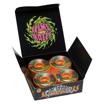 Slime Balls Ed Templeton Vomit Mini Hardline 95a Skateboard Wheels - Orange - 54mm