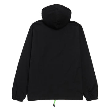 Creature Gravette Cut And Tie Hooded Windbreaker Jacket - Black