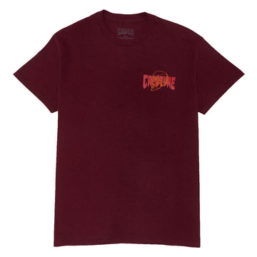 Creature Spiral Skull T-Shirt - Maroon