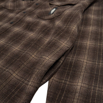 Creature BHF Long Sleeve Hooded Flannel Shirt - Black