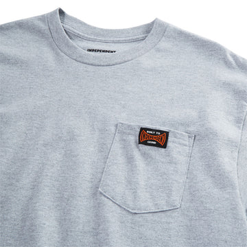 Independent Built To Grind Pocket T-Shirt - Sport Grey