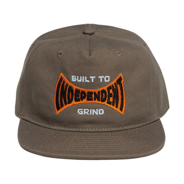 Independent Built To Grind Span Snapback Hat - Walnut