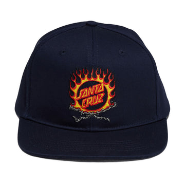 Santa Cruz Forging Dot Snapback Hat - Navy