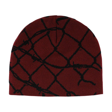 Santa Cruz Spot Chain Skull Beanie - Maroon