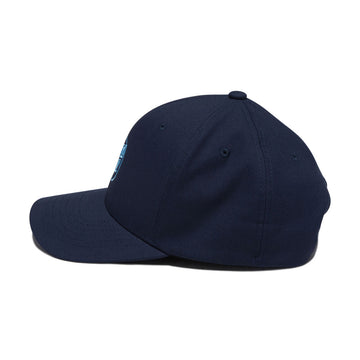 Santa Cruz Opus Dot Snapback Hat - Navy Storm Blue