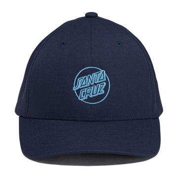 Santa Cruz Opus Dot Snapback Hat - Navy Storm Blue