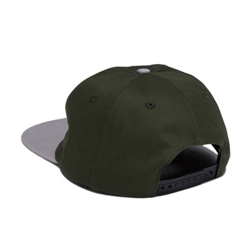 Santa Cruz Pay Off Stack Strip Snapback Hat - Forest/Grey