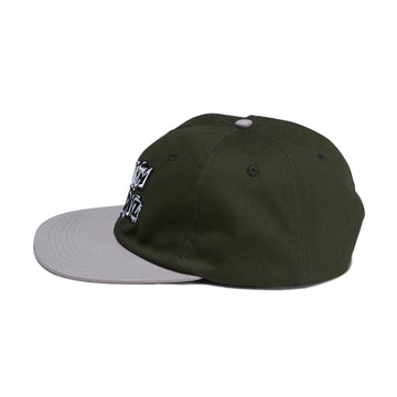 Santa Cruz Pay Off Stack Strip Snapback Hat - Forest/Grey