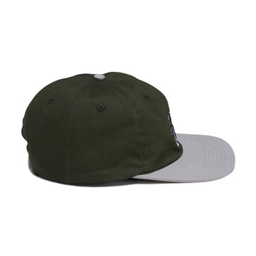 Santa Cruz Pay Off Stack Strip Snapback Hat - Forest/Grey