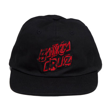 Santa Cruz Pay Off Stack Strip Snapback Hat - Black
