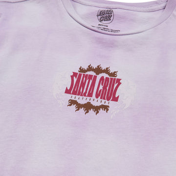 Santa Cruz Womens Winged Inferno Skimmer T-Shirt - Lavender Dye