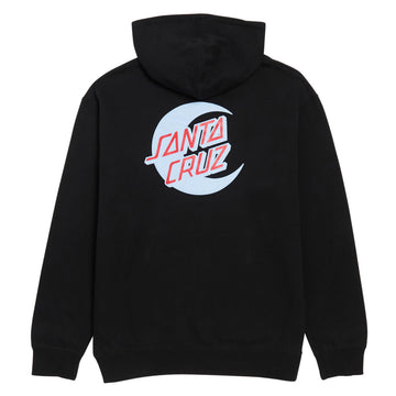 Santa Cruz Womens 2 Tone Moon Dot Hoodie - Black