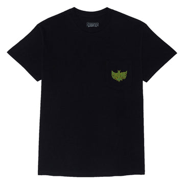 Creature Gravette Hippie Skull 20th Pocket T-Shirt - Black