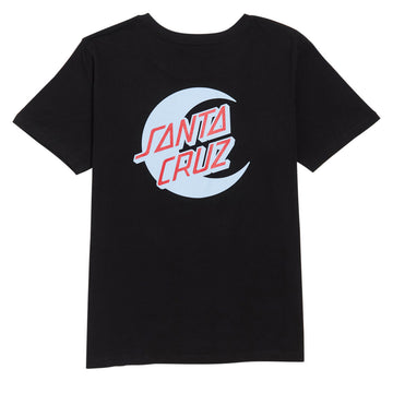 Santa Cruz Womens 2 Tone Moon Dot T-Shirt - Black