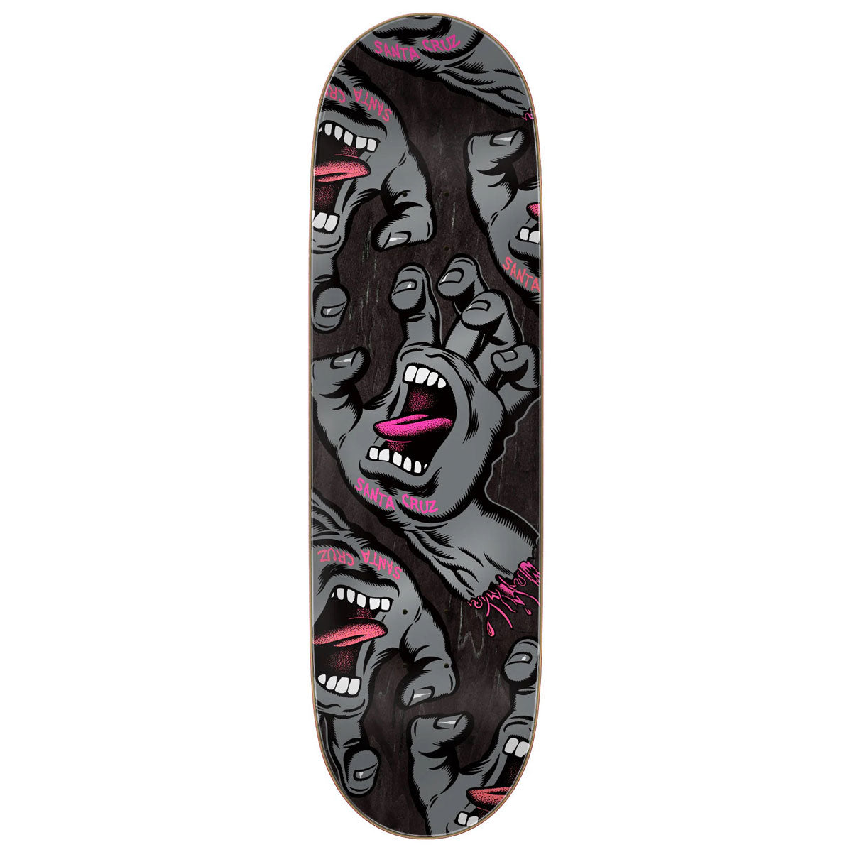 Santa Cruz Crowded Hand Skateboard Deck - 8.50
