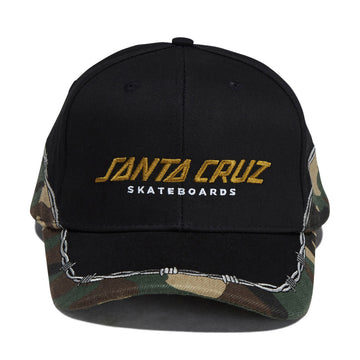 Santa Cruz Spot Snapback Hat - Black Camo
