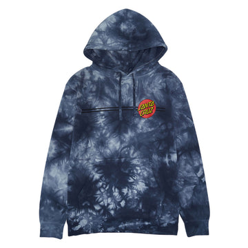 Santa Cruz Classic Dot Hoodie - Tie Dye Navy